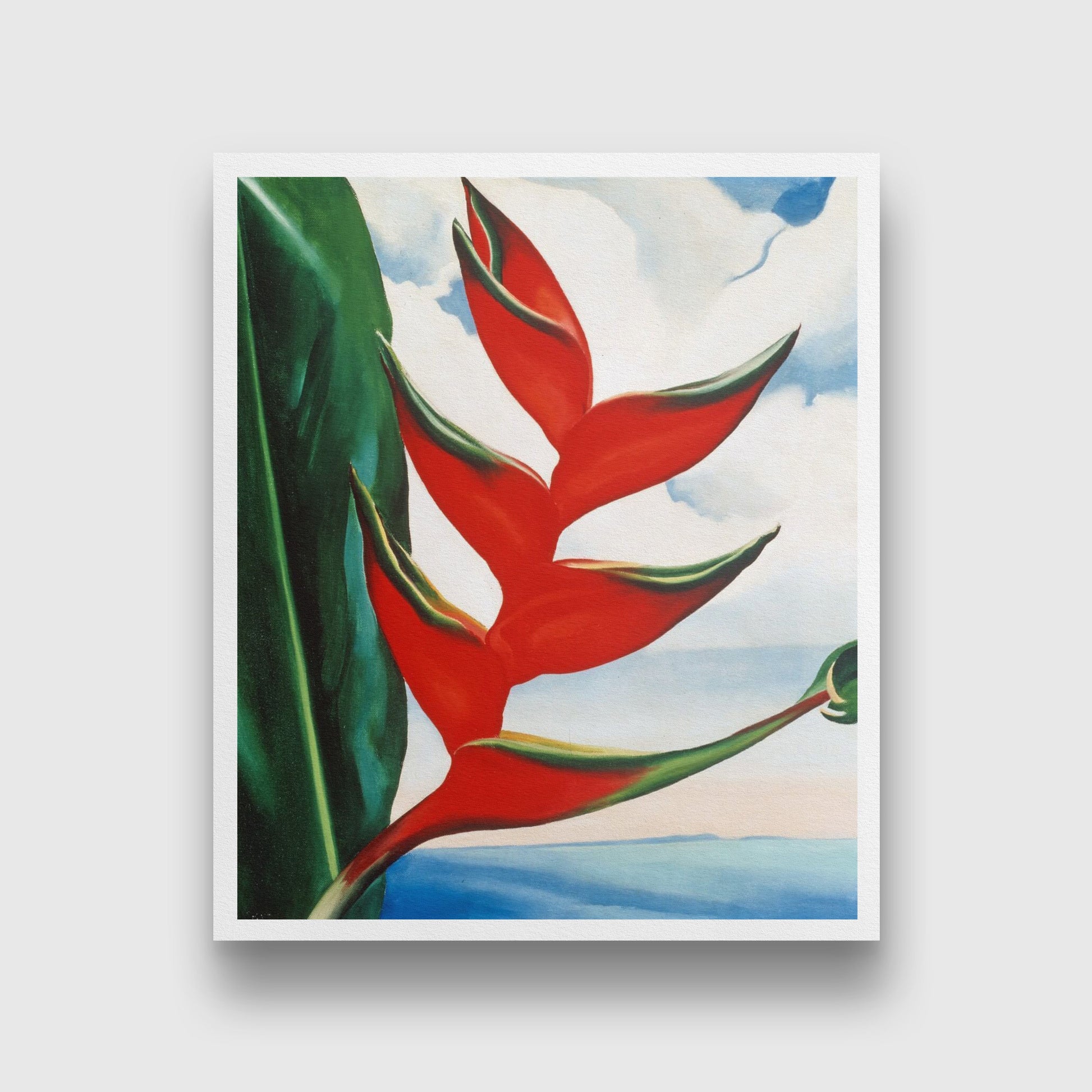 Heliconia Painting - Meri Deewar 5 : 6 Vertical Premium Wall Art Canvas by MeriDeewar