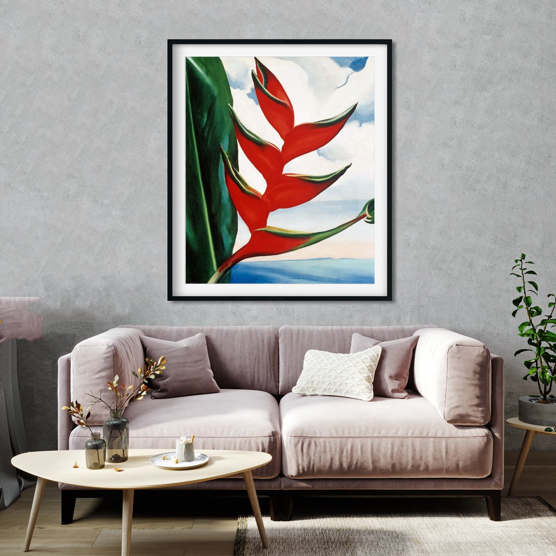 Heliconia Painting - Meri Deewar 5 : 6 Vertical Premium Wall Art Canvas by MeriDeewar