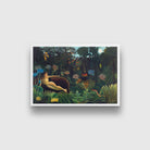 Henri Rousseaus The Dream Painting - Meri Deewar 3 : 2 Horizontal Premium Wall Art Canvas by MeriDeewar