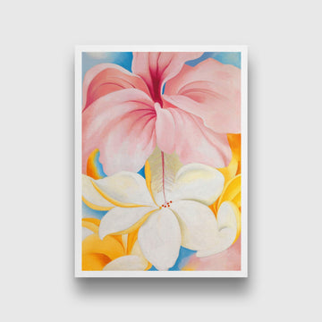 Hibiscus Painting - Meri Deewar 4 X 5.5 Vertical Premium Wall Art Canvas by MeriDeewar