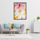 Hibiscus Painting - Meri Deewar 4 X 5.5 Vertical Premium Wall Art Canvas by MeriDeewar