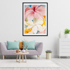 Hibiscus Painting - Meri Deewar 4 X 5.5 Vertical Premium Wall Art Canvas by MeriDeewar