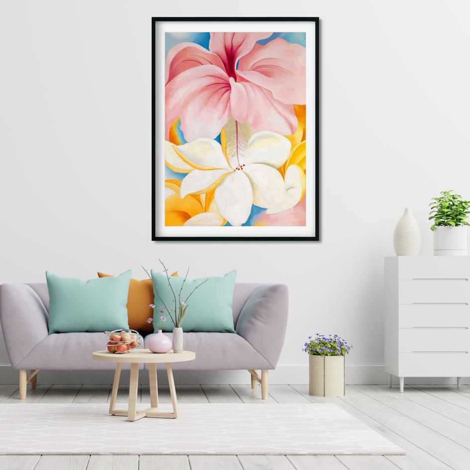 Hibiscus Painting - Meri Deewar 4 X 5.5 Vertical Premium Wall Art Canvas by MeriDeewar