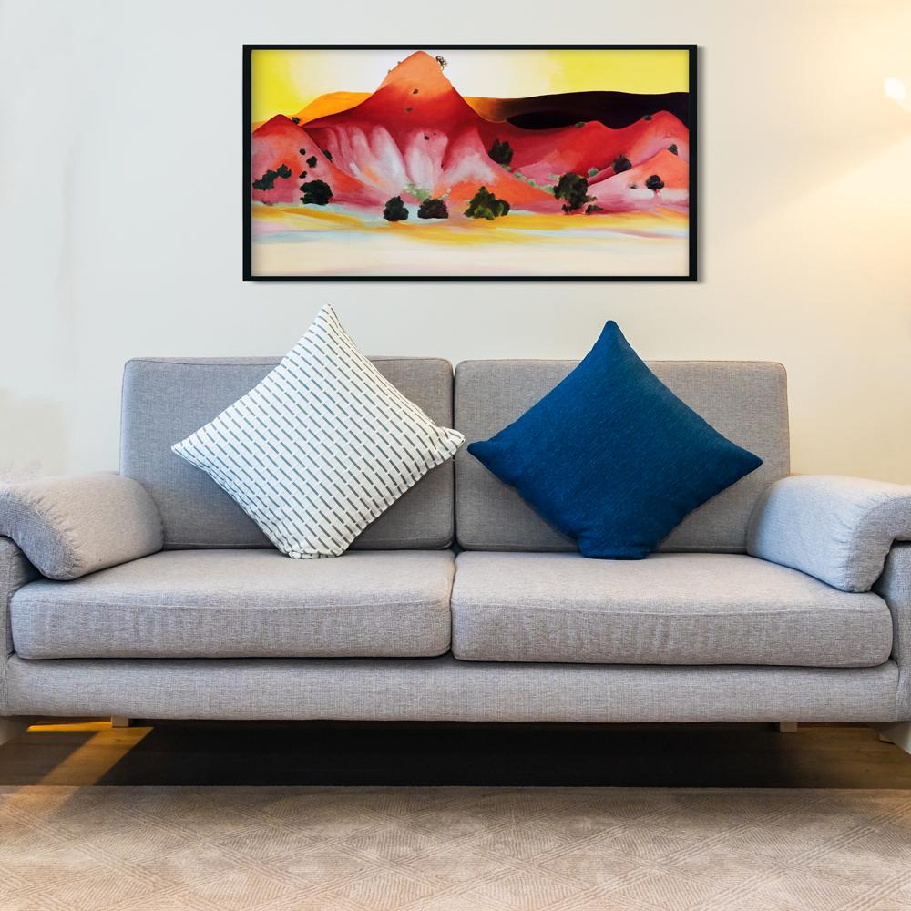Hills and Mesa Painting - Meri Deewar 2 : 1 Horizontal Premium Wall Art Canvas by MeriDeewar