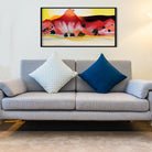 Hills and Mesa Painting - Meri Deewar 2 : 1 Horizontal Premium Wall Art Canvas by MeriDeewar