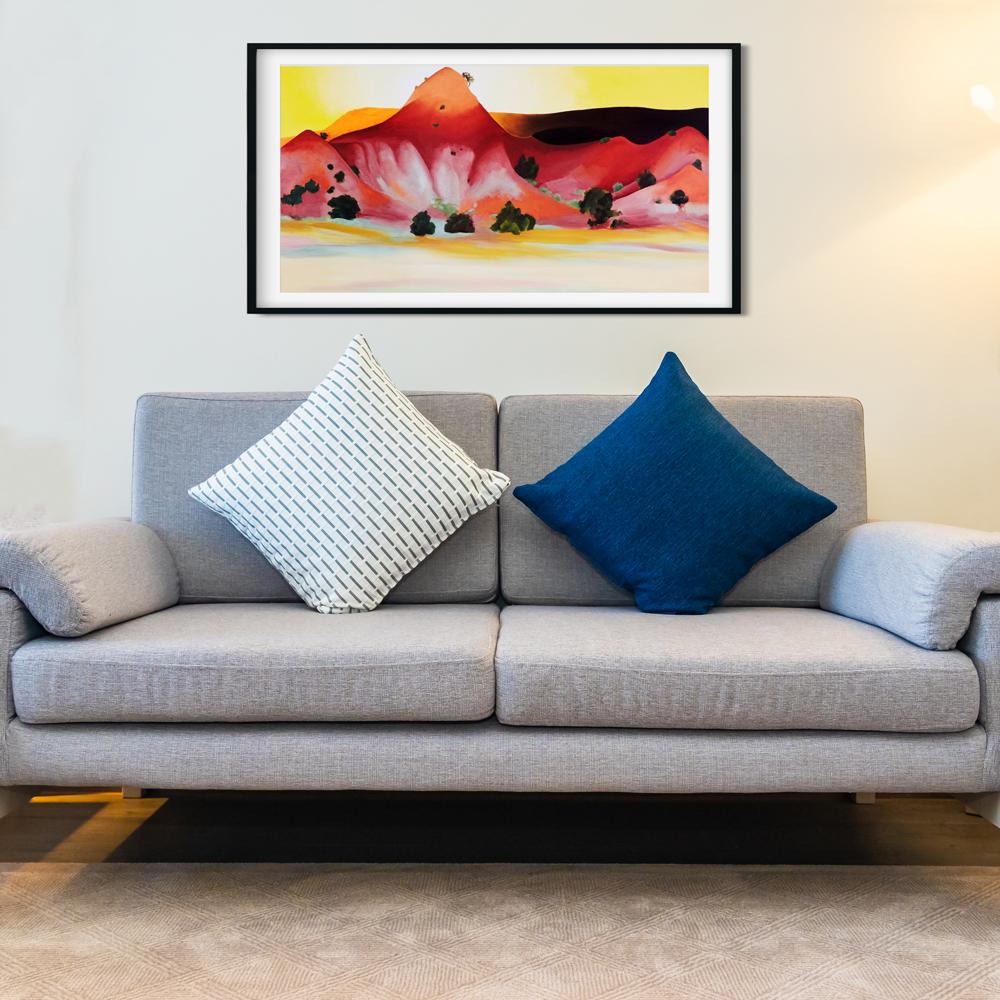 Hills and Mesa Painting - Meri Deewar 2 : 1 Horizontal Premium Wall Art Canvas by MeriDeewar