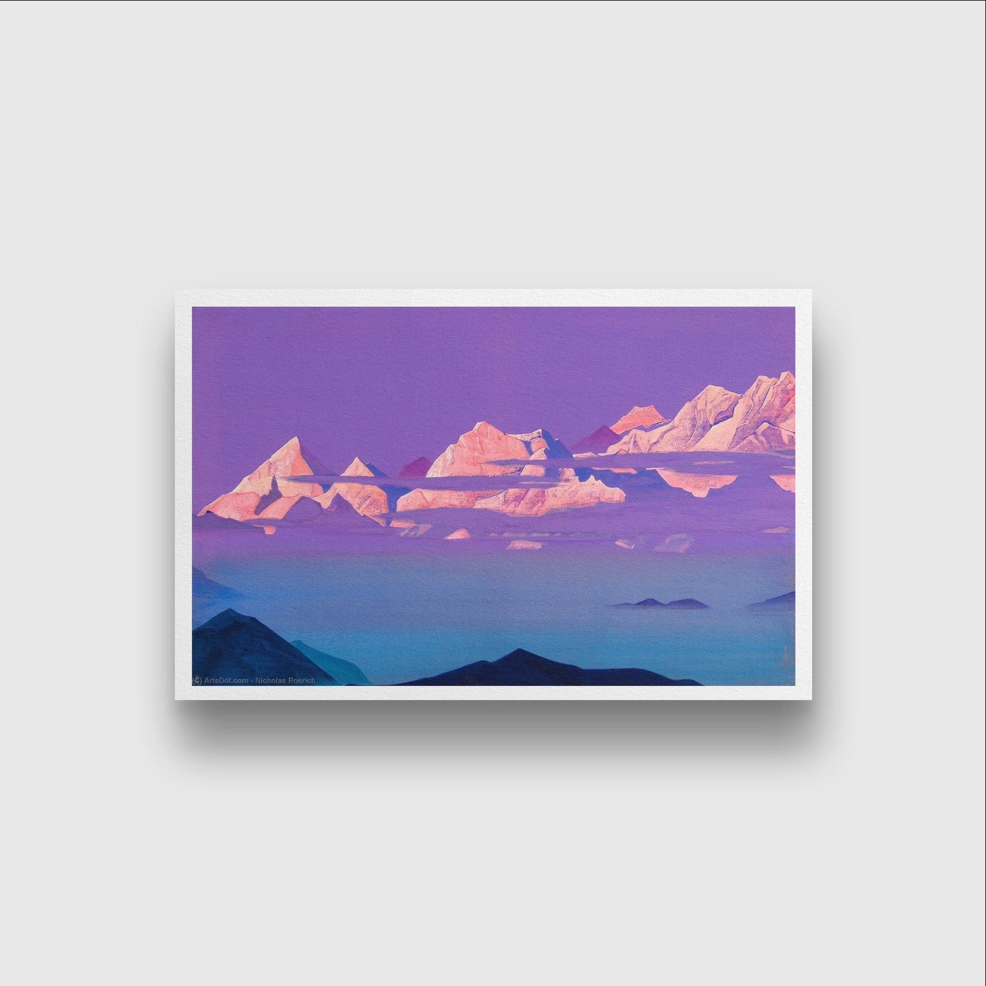 Himalayas Painting - Meri Deewar 3 : 2 Horizontal Premium Wall Art Canvas by MeriDeewar