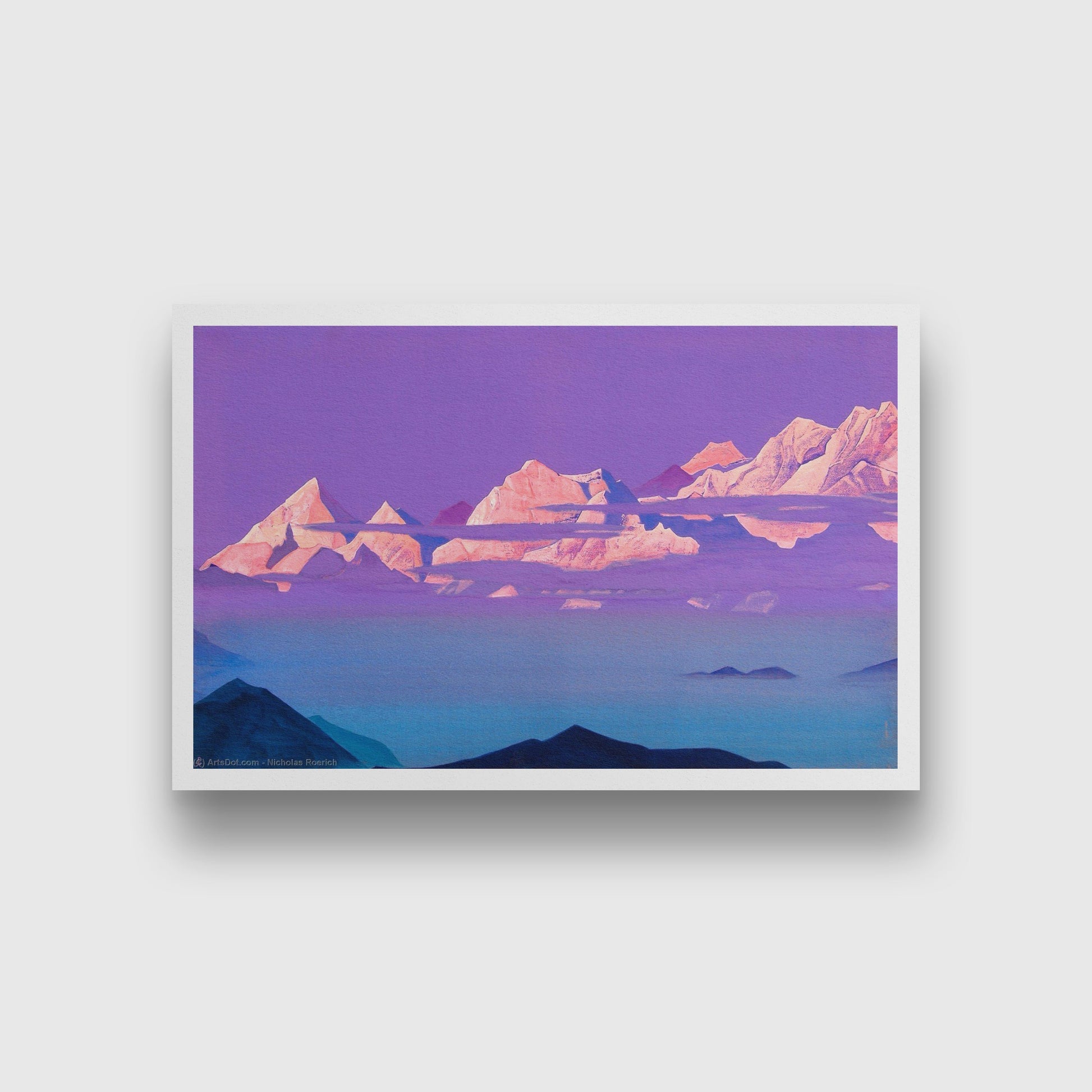 Himalayas Painting - Meri Deewar 3 : 2 Horizontal Premium Wall Art Canvas by MeriDeewar