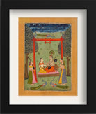 Hindola Raga, Folio from a Ragamala (Garland of Melodies) Painting - Meri Deewar 3 : 4 Vertical Premium Wall Art Canvas by MeriDeewar