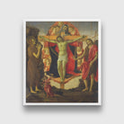 Holy Trinity Painting - Meri Deewar 1 : 1 Square Premium Wall Art Canvas by MeriDeewar