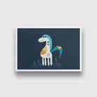 Horse Pond Painting - Meri Deewar 3 : 2 Horizontal Premium Wall Art Canvas by MeriDeewar