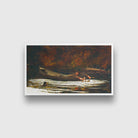 Hound and Hunter painting - Meri Deewar 2 : 1 Horizontal Premium Wall Art Canvas by MeriDeewar