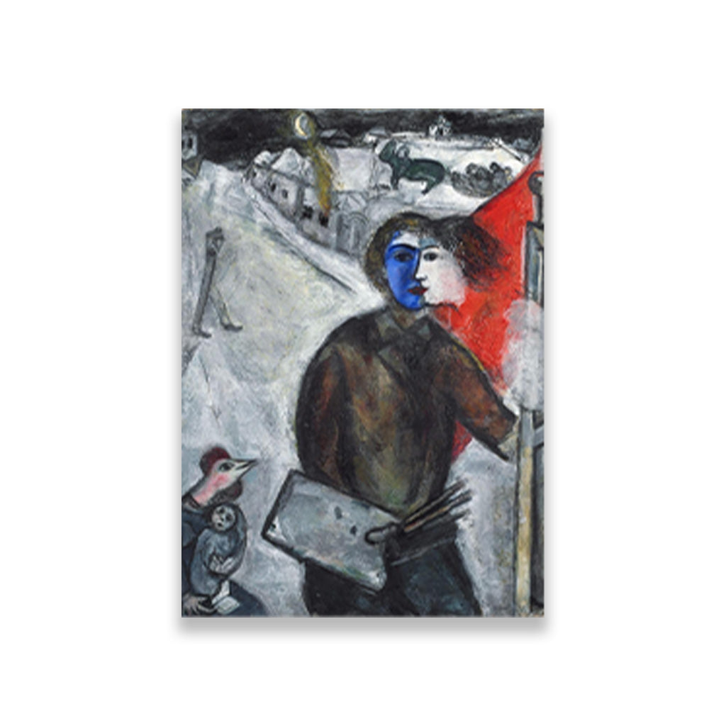 hour between wolf and dog Painting - Meri Deewar 3 : 4.2 Vertical Premium Wall Art Canvas by MeriDeewar