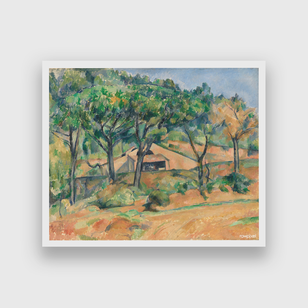 House in Provence Painting 5 : 4 Horizontal Premium Wall Art Canvas by MeriDeewar
