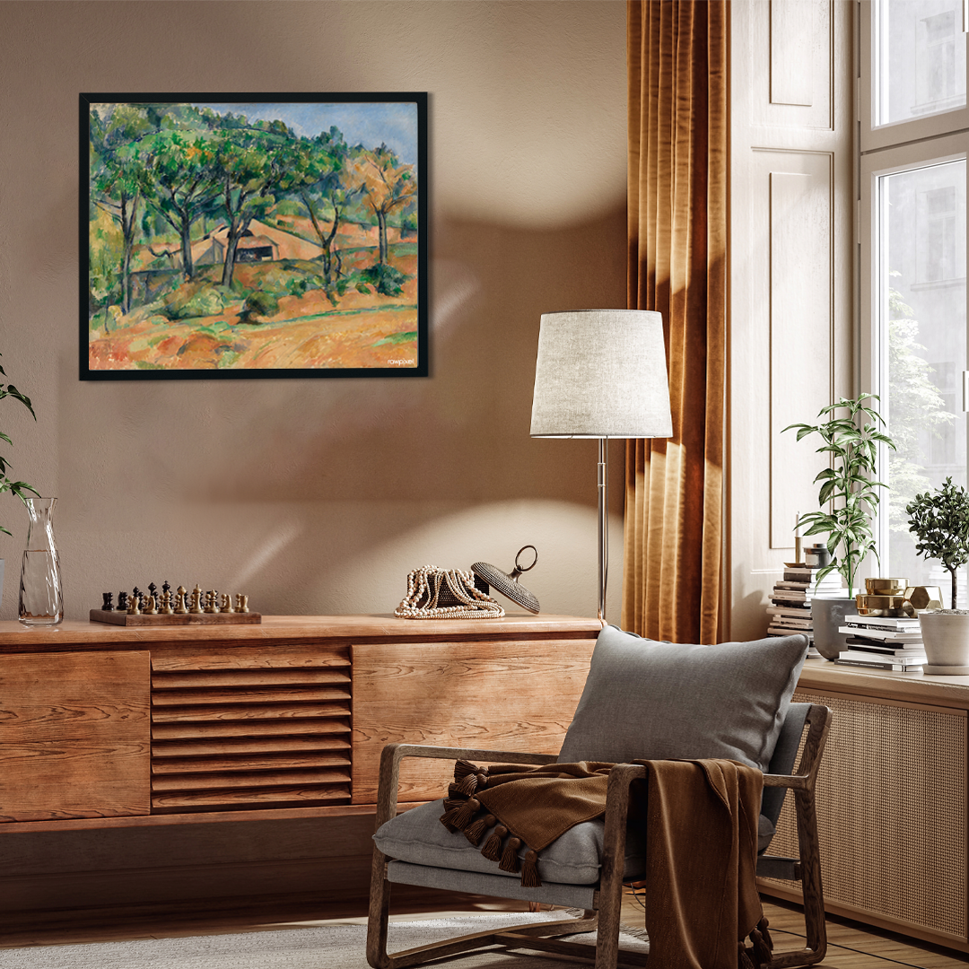 House in Provence Painting 5 : 4 Horizontal Premium Wall Art Canvas by MeriDeewar