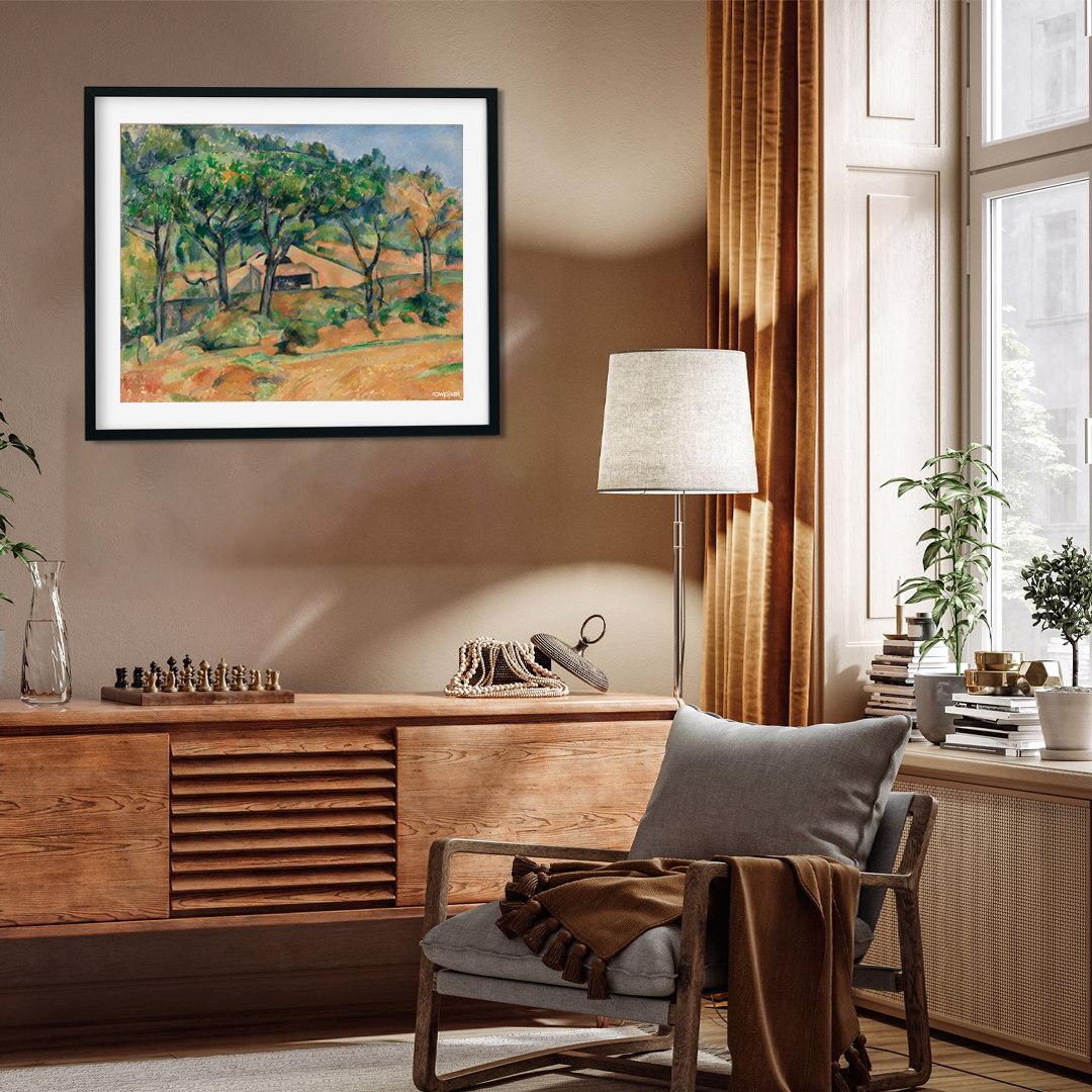 House in Provence Painting 5 : 4 Horizontal Premium Wall Art Canvas by MeriDeewar