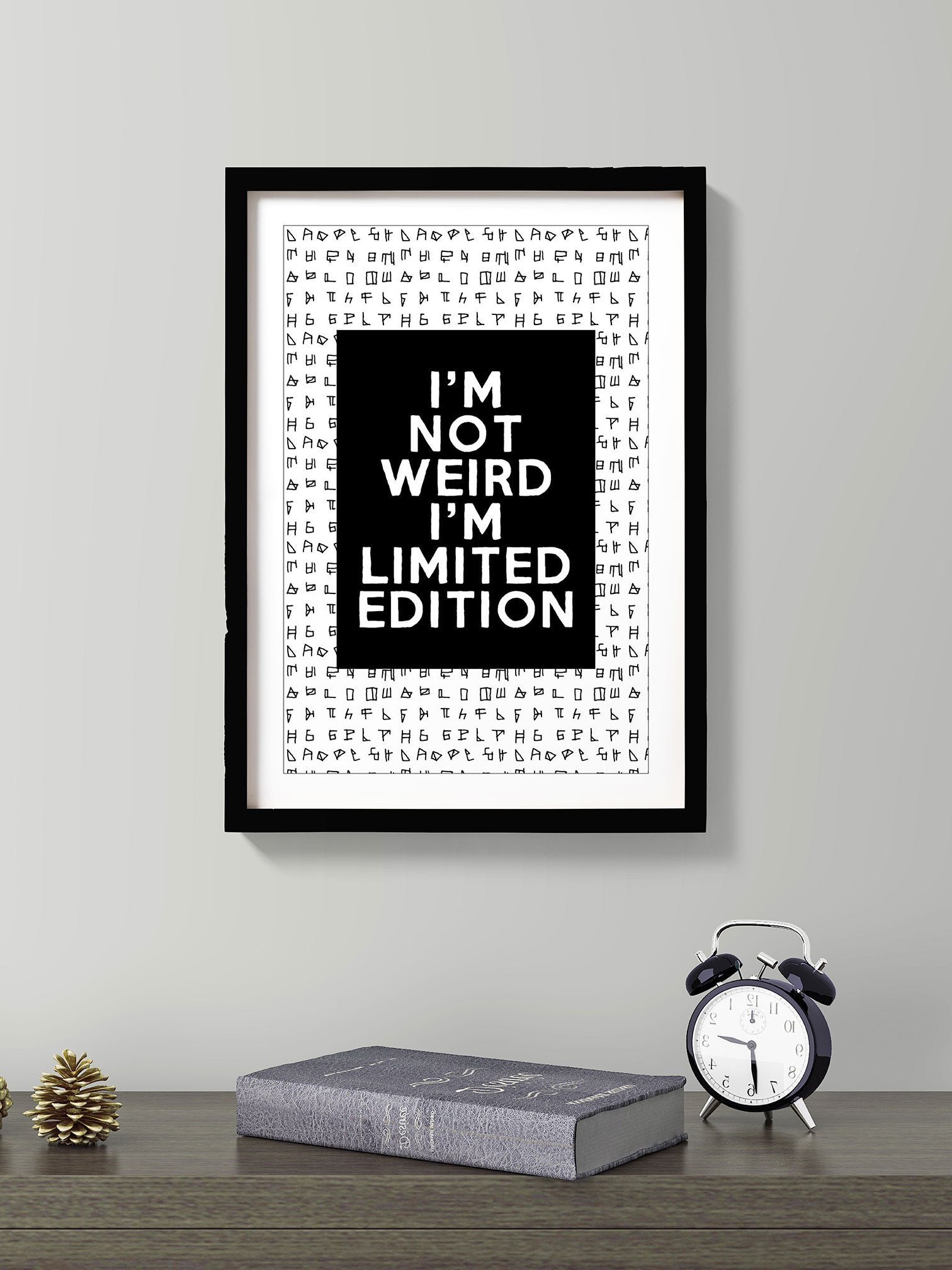 I am not weird I am limited edition Poster Poster A3 / Poster Premium Wall Art Canvas by MeriDeewar