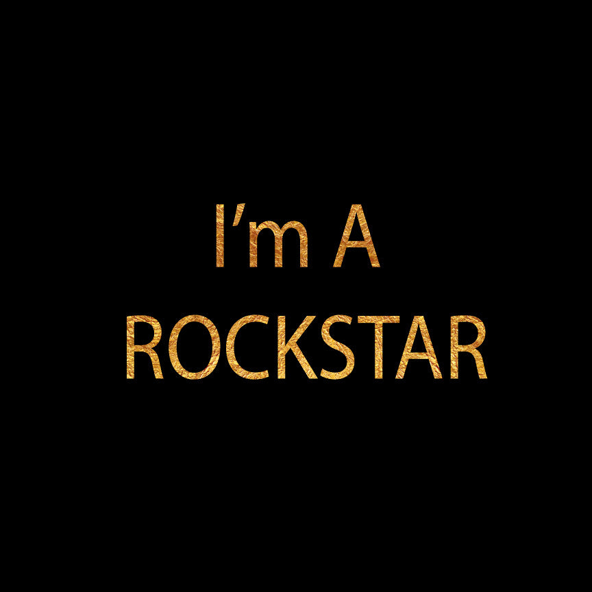 I-am-rockstar duo collection-1 1 : 1 Square Premium Wall Art Canvas by MeriDeewar