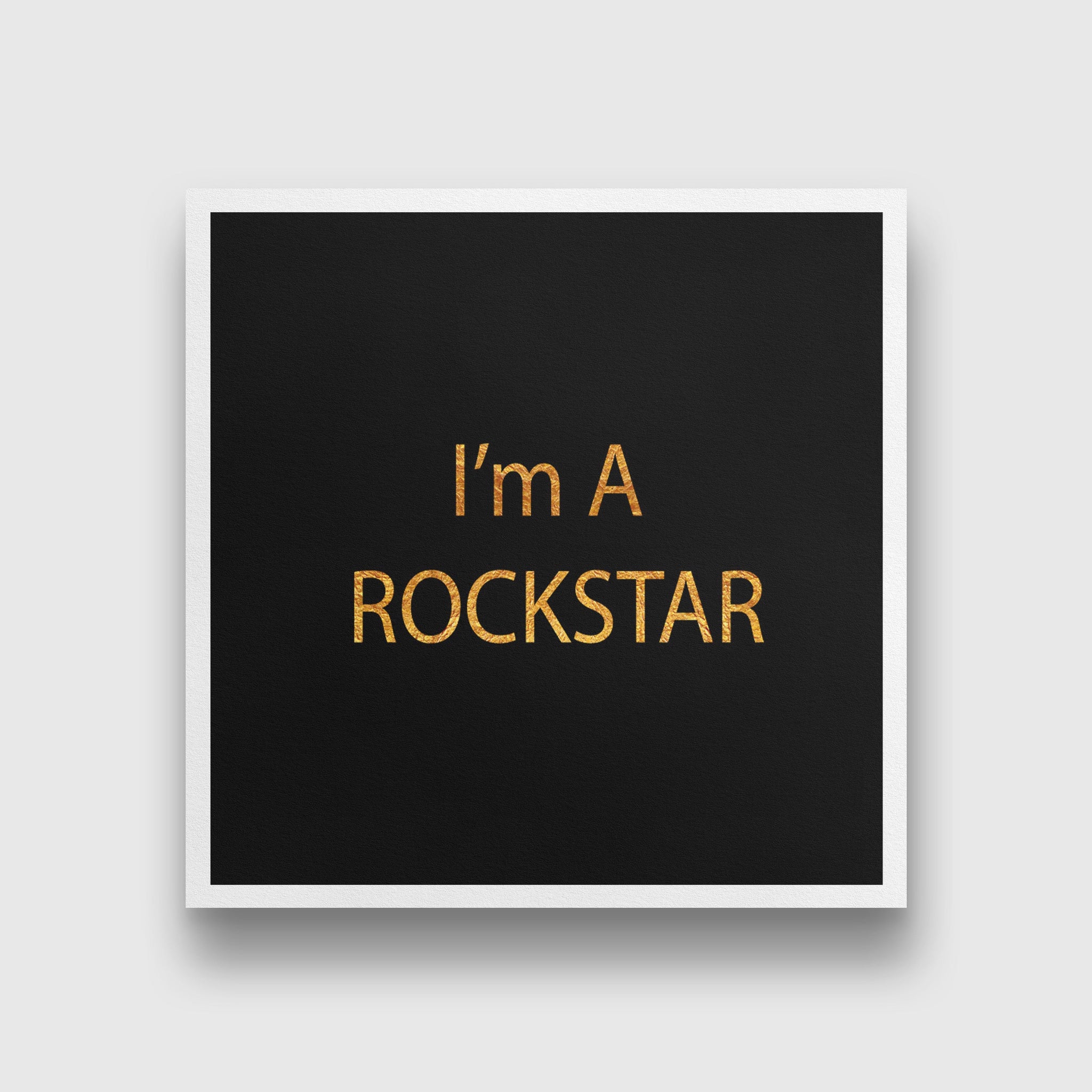 I-am-rockstar duo collection-1 1 : 1 Square Premium Wall Art Canvas by MeriDeewar