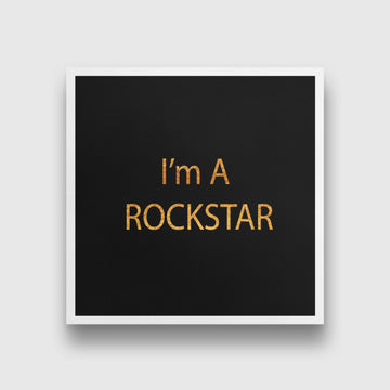 I-am-rockstar duo collection-1 1 : 1 Square Premium Wall Art Canvas by MeriDeewar