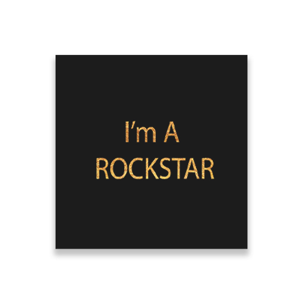 I-am-rockstar duo collection-1 1 : 1 Square Premium Wall Art Canvas by MeriDeewar