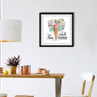 Ice Cream illustration Painting - Meri Deewar 1 : 1 Square Premium Wall Art Canvas by MeriDeewar