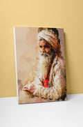 Oil Paint Photo Portrait (with borderless wooden frame) - MeriDeewar