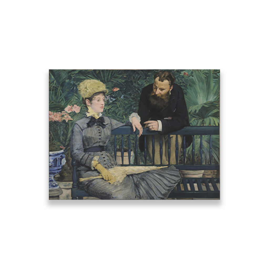 In the Conservatory Painting - Meri Deewar 4 : 3 Horizontal Premium Wall Art Canvas by MeriDeewar