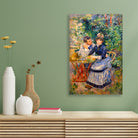 In The Garden Painting - Meri Deewar 2 : 3 Vertical Premium Wall Art Canvas by MeriDeewar