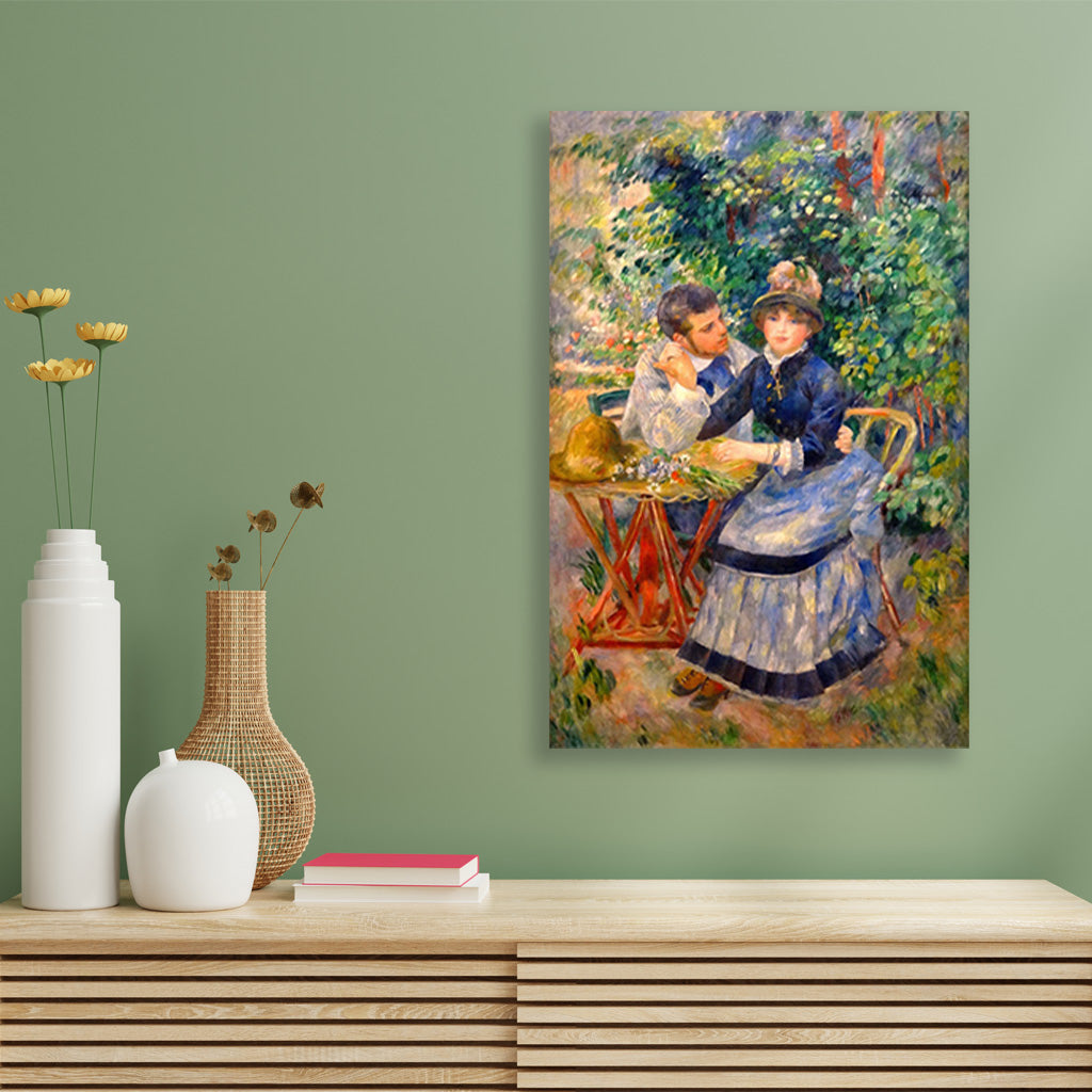In The Garden Painting - Meri Deewar 2 : 3 Vertical Premium Wall Art Canvas by MeriDeewar