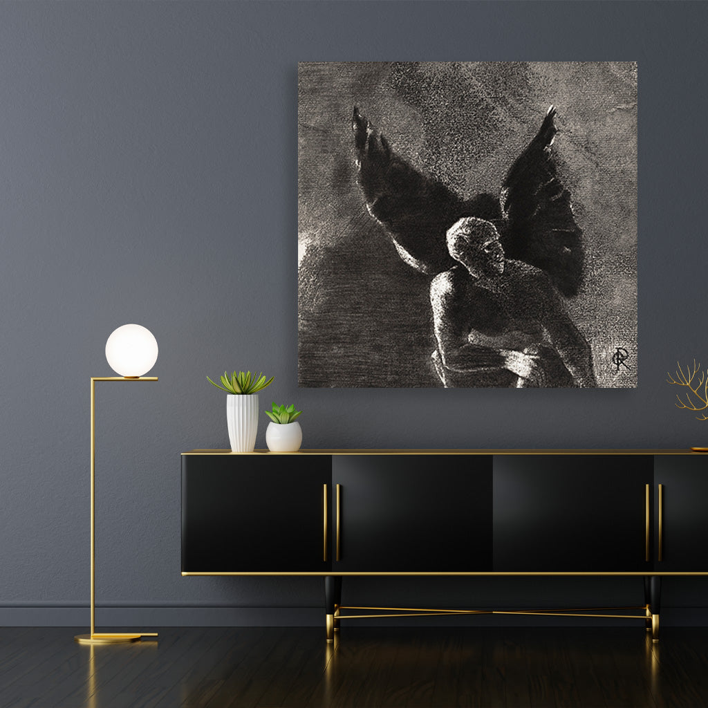 In the Heights of Heaven 1 : 1 Square Premium Wall Art Canvas by MeriDeewar