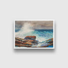 Incoming Tide Scarboro Maine painting - Meri Deewar 3 : 2 Horizontal Premium Wall Art Canvas by MeriDeewar