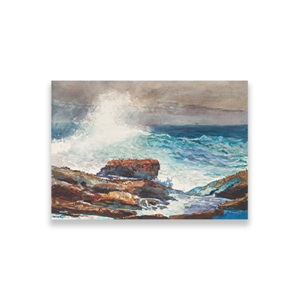 Incoming Tide Scarboro Maine painting - Meri Deewar 3 : 2 Horizontal Premium Wall Art Canvas by MeriDeewar