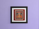 Indian Artistry Painting Shrikrishna Srinathji Miniature - MeriDeewar 1 : 1 Square Premium Wall Art Canvas by MeriDeewar