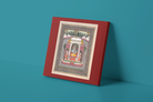 Indian Artistry Painting Vishnu | MeriDeewar 1 : 1 Square Premium Wall Art Canvas by MeriDeewar