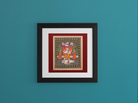 Indian Artistry Painting Vishnu Varaha Avatar Miniature  MeriDeewar 1 : 1 Square Premium Wall Art Canvas by MeriDeewar