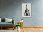 Indian elephant Painting 2 : 3 Vertical Premium Wall Art Canvas by MeriDeewar