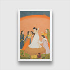 Indian Medieval Art Painting 1 : 2 Vertical Premium Wall Art Canvas by MeriDeewar