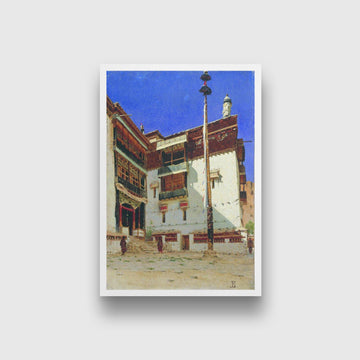 indian motif Painting - Meri Deewar 2 : 3 Vertical Premium Wall Art Canvas by MeriDeewar