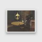 Interior After Dinner Painting 4 : 3 Horizontal Premium Wall Art Canvas by MeriDeewar