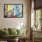 Interior at Nice Painting 3 : 2 Horizontal Premium Wall Art Canvas by MeriDeewar