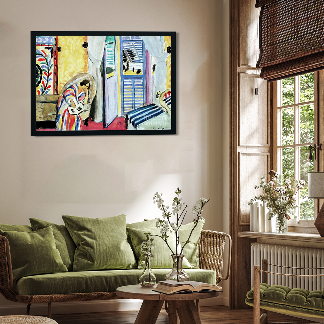 Interior at Nice Painting 3 : 2 Horizontal Premium Wall Art Canvas by MeriDeewar