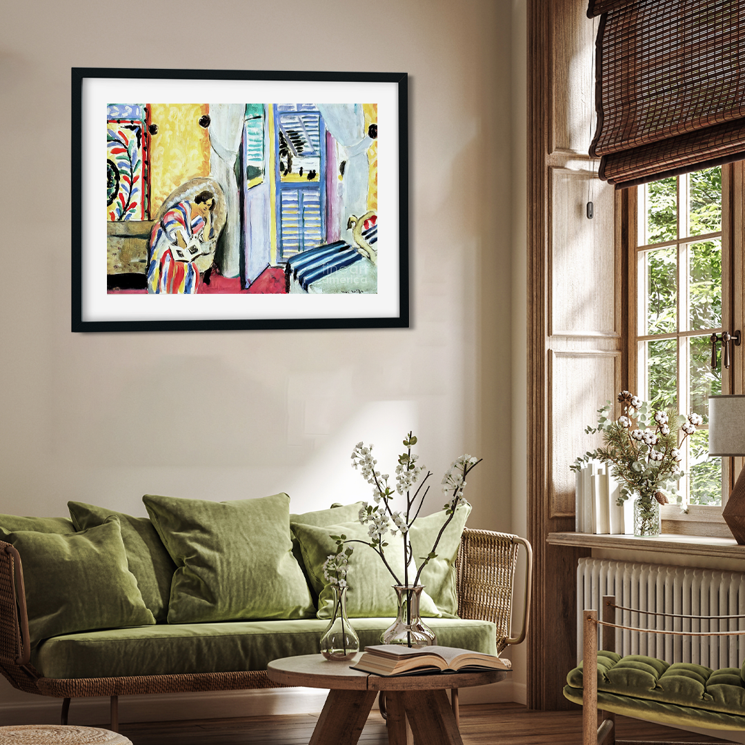 Interior at Nice Painting 3 : 2 Horizontal Premium Wall Art Canvas by MeriDeewar