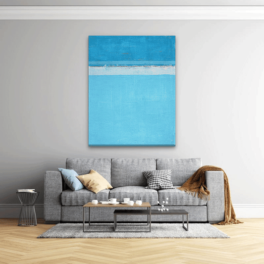 Ocean Blue Abstract Paintings