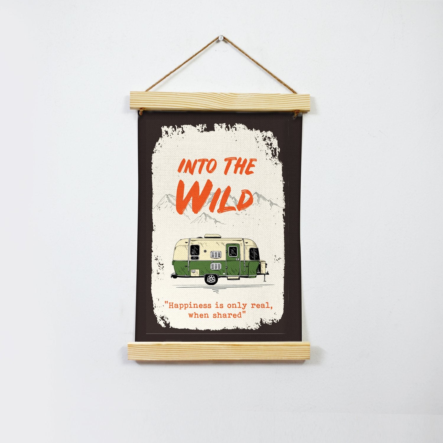 Into the Wild Poster Canvas Hanging Canvas Premium Wall Art Canvas by MeriDeewar