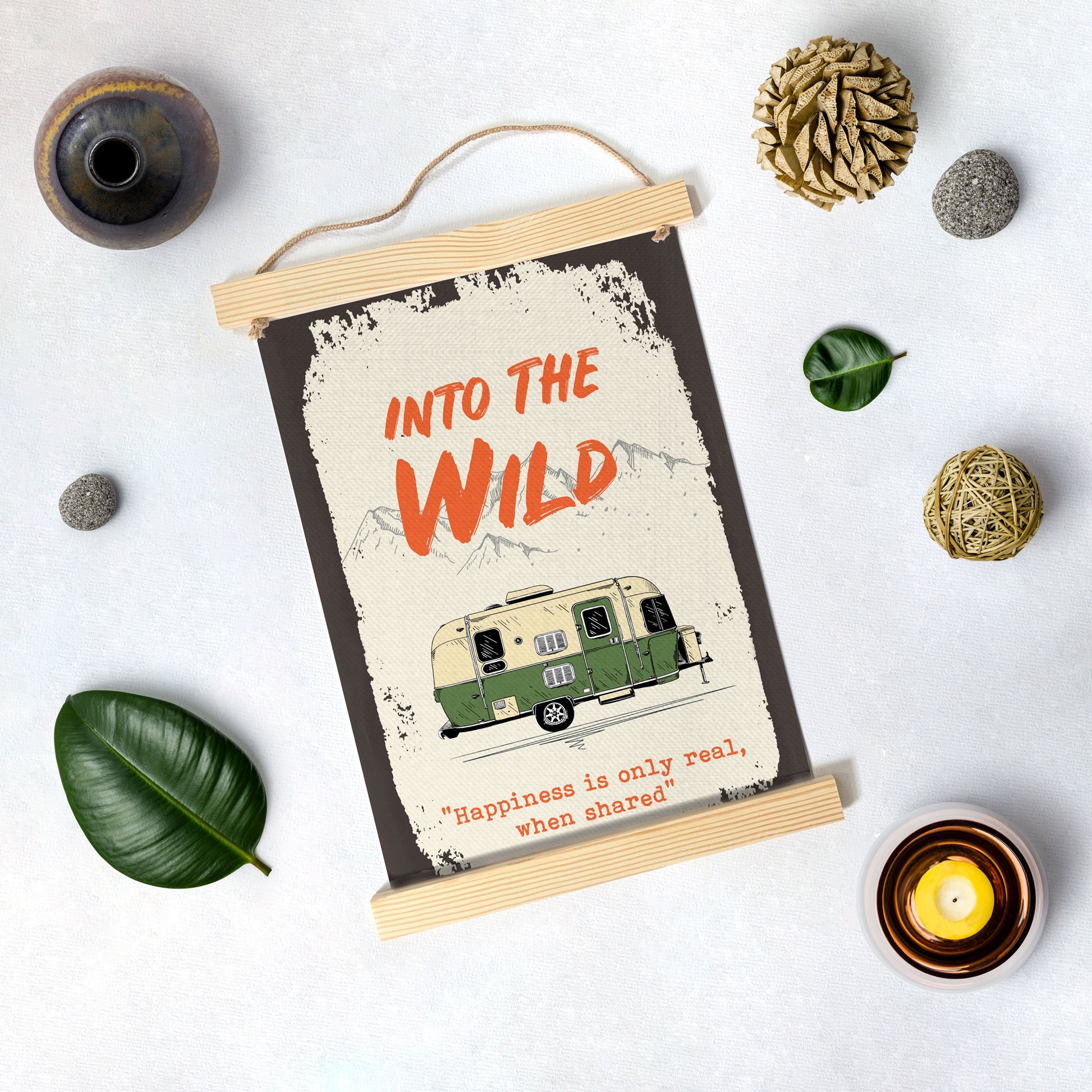 Into the Wild Poster Canvas Hanging Canvas Premium Wall Art Canvas by MeriDeewar