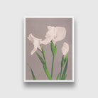 Iris Kæmpferi 3 : 4 Vertical Premium Wall Art Canvas by MeriDeewar