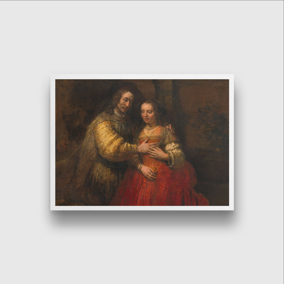 isssac and rebecca Painting - Meri Deewar 4 : 3 Horizontal Premium Wall Art Canvas by MeriDeewar