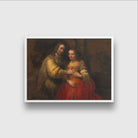 isssac and rebecca Painting - Meri Deewar 4 : 3 Horizontal Premium Wall Art Canvas by MeriDeewar