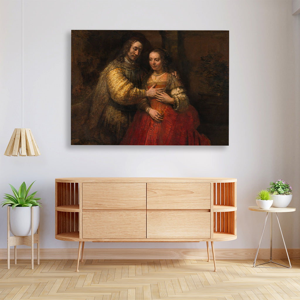 isssac and rebecca Painting - Meri Deewar 4 : 3 Horizontal Premium Wall Art Canvas by MeriDeewar